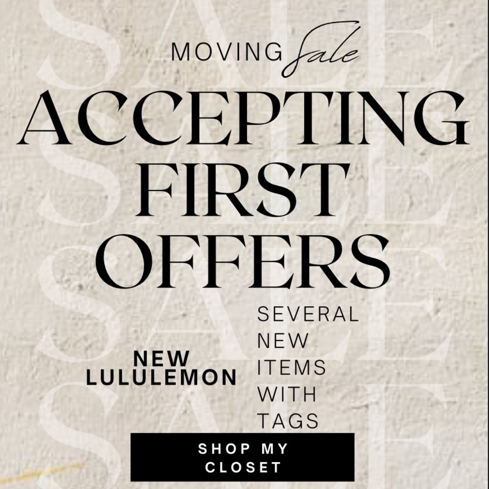 NEW Closet Clear Out Sale